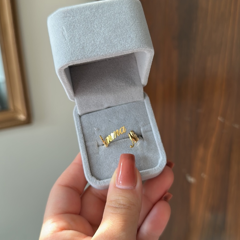 CUSTOM EMMA & NOAH adjustable ring
